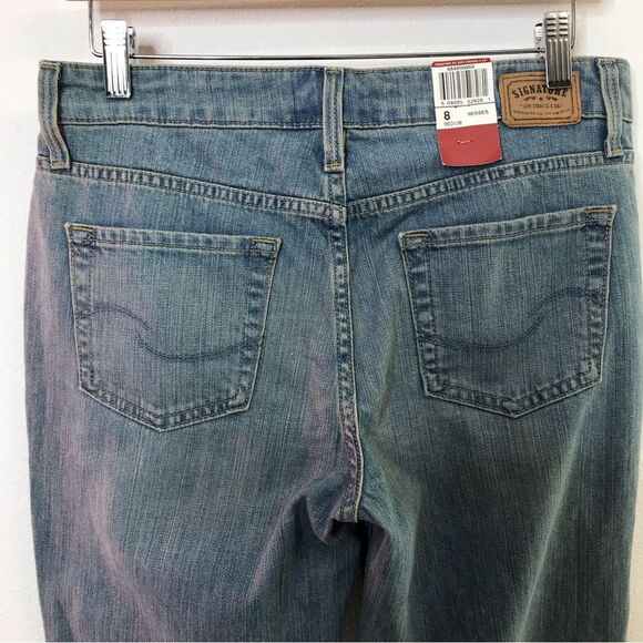 NWT Levi's Signature Womens Jeans Low Rise Boot Cut Light Wash Denim Size 8 M - Picture 11 of 15
